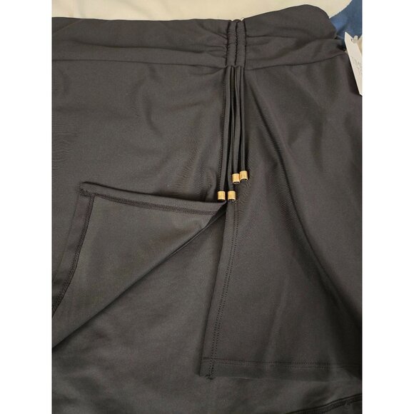 NWT Black Side Tie Swim Skirt – Women’s Plus 2X (20w-22w) - Picture 4 of 6